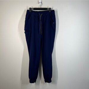JAANUU Women’s Size M Navy Blue Jogger Work Hospital Scrubs
